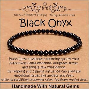 4Mm Natural Healing Gemstone Bracelet Handmade Yoga Stretch Elastic Bracelet